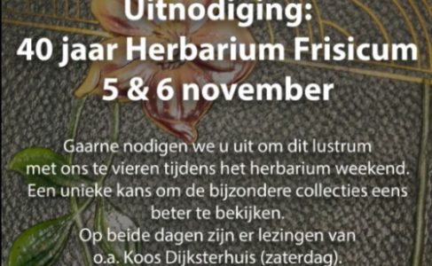 40 jaar Herbarium Frisicum